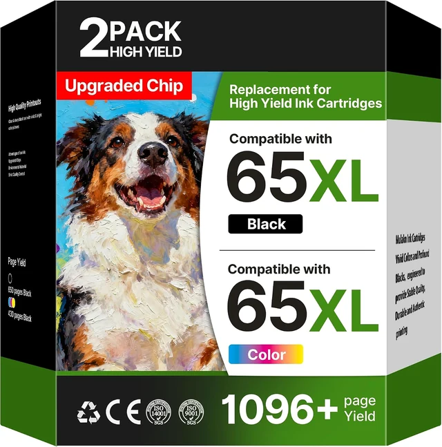 65XL packaging and included supplies